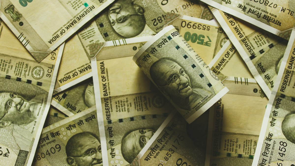 Close-up of Indian rupee banknotes in several denominations | Diwali 2026