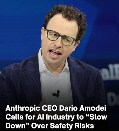 Anthropic CEO Dario Amodei calls for the AI industry to slow down over safety risks