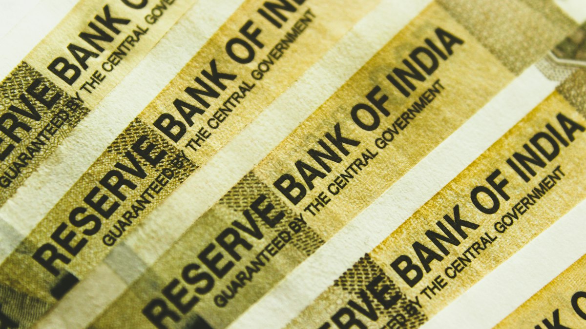 Close-up of Indian banknotes printed with Reserve Bank of India, guaranteed by the central government | Diwali 2026