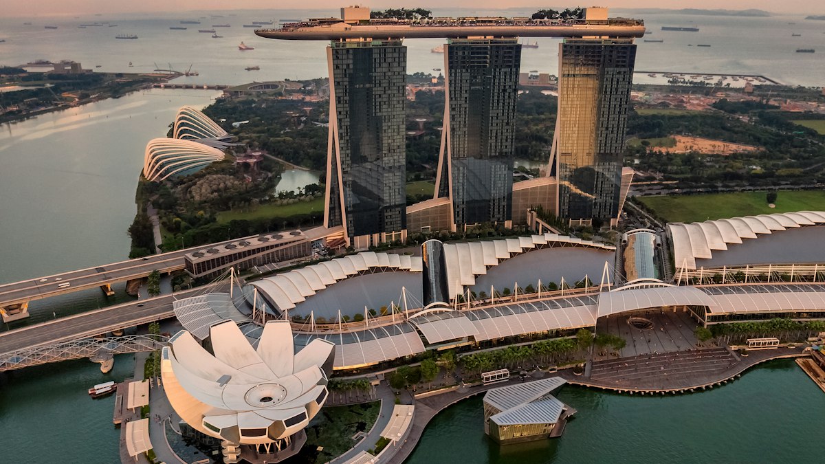 Marina Bay Sands and the Singapore skyline across the bay | Diwali 2026
