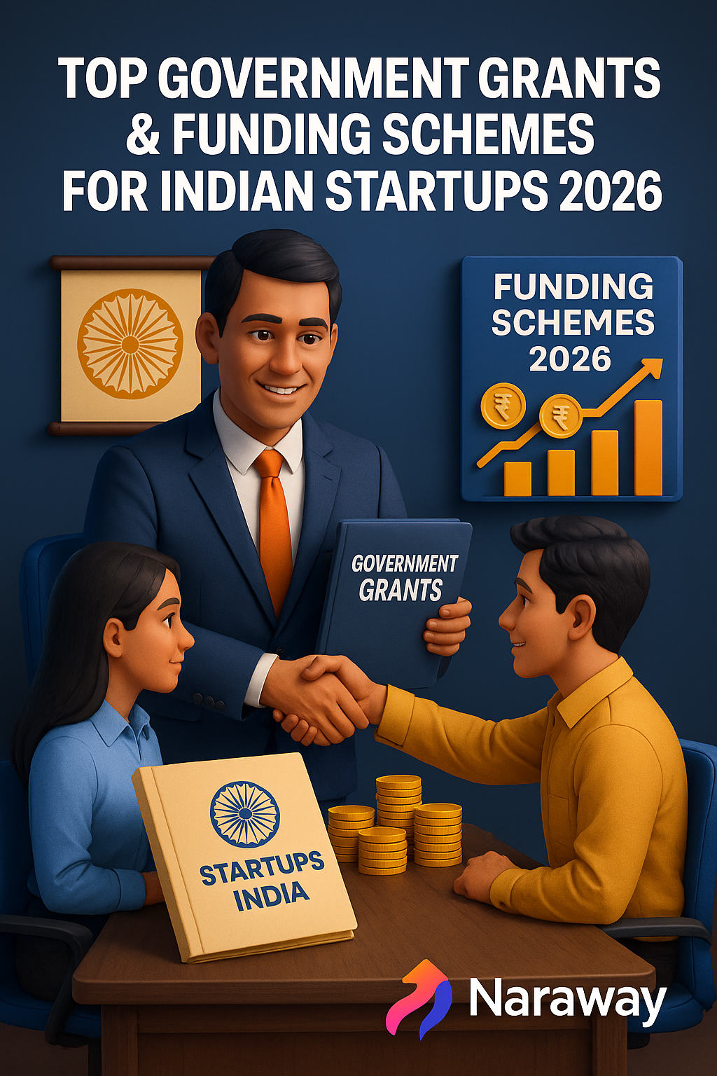 Naraway Top 10 Government Grants & Funding Schemes for Indian Startups 2026